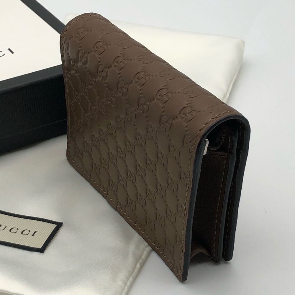 GUCCI Brown Card Case Wallet